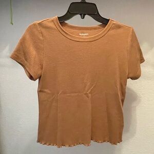 Old Navy Women's Small Tan Ribbed Top